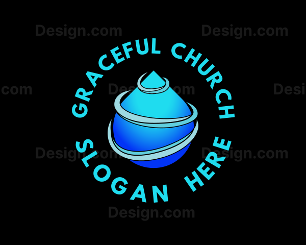 Spiral Water Droplet Logo