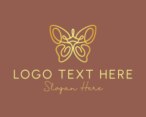 Golden Butterfly Crown logo