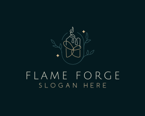 Organic Scented Candle logo design