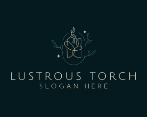 Organic Scented Candle logo design