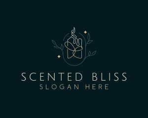 Organic Scented Candle logo design