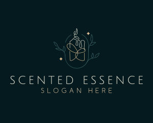 Organic Scented Candle logo design