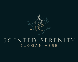 Organic Scented Candle logo design