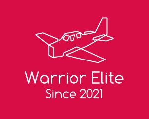 Minimalist War Plane logo