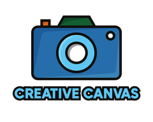 Artistic Blue Camera  logo design