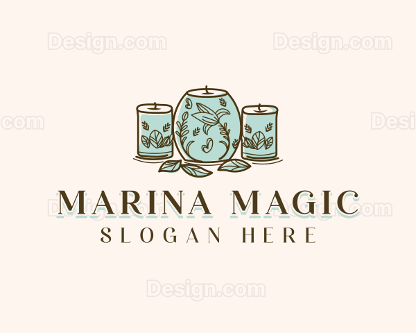 Handmade Candle Design Craft Logo