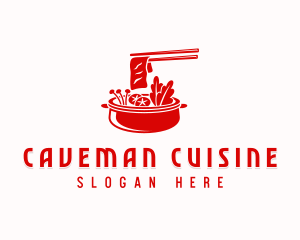 Hot Pot Dining Cuisine logo design