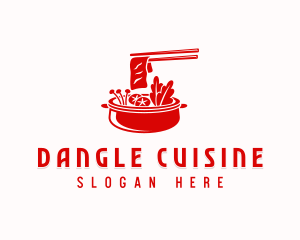 Hot Pot Dining Cuisine logo design