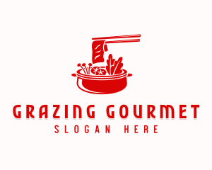 Hot Pot Dining Cuisine logo design