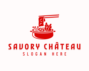 Hot Pot Dining Cuisine logo design