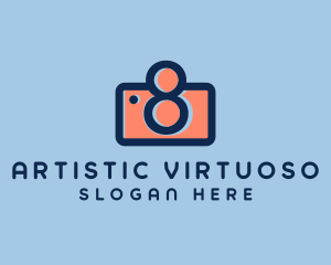 Pastel Photography Camera logo design