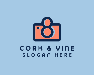 Pastel Photography Camera logo design