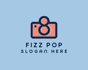 Pastel Photography Camera logo design