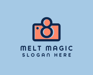 Pastel Photography Camera logo design