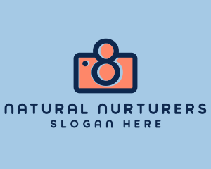 Pastel Photography Camera logo design