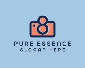 Pastel Photography Camera logo design