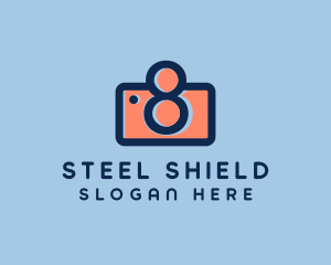 Pastel Photography Camera logo design