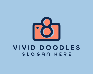 Pastel Photography Camera logo design