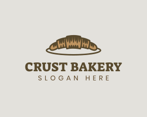 Croissant Bread Bakery logo design