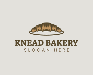 Croissant Bread Bakery logo design