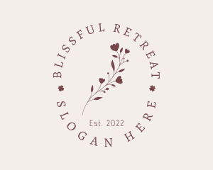 Rustic Flower Beauty Spa Logo