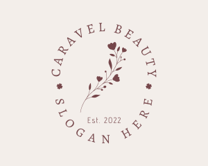 Rustic Flower Beauty Spa logo design