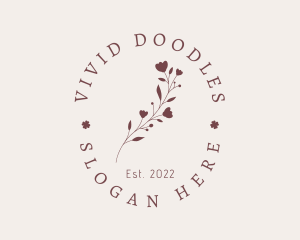 Rustic Flower Beauty Spa logo design