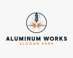 Metalwork Laser Engraving logo design