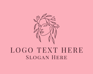 Flower Beauty Lady logo