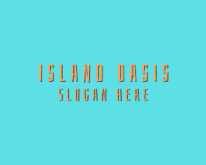 Island Summer Beach  logo design