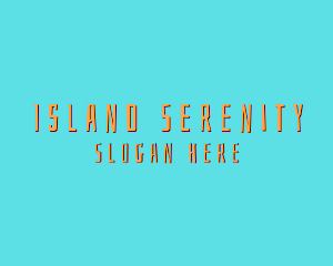 Island Summer Beach  logo design