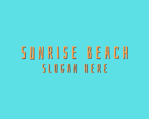 Island Summer Beach  logo design