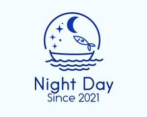 Starry Night Fishing logo design