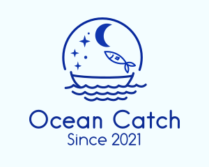 Starry Night Fishing logo design