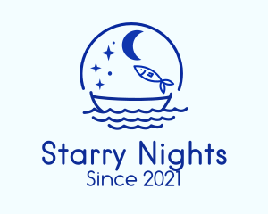 Starry Night Fishing logo design