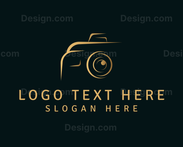 Gold Camera Photography Logo