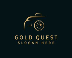 Gold Camera Photography logo design