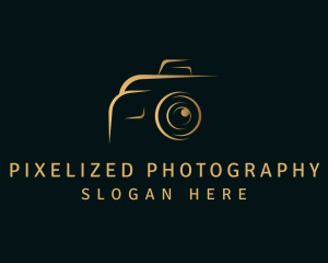 Gold Camera Photography logo design