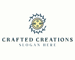 Sewing Button Tailor logo design