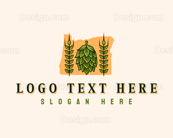 Oregon Beer Hop Logo