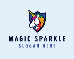 Mythical Unicorn Shield logo