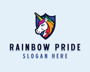 Mythical Unicorn Shield logo