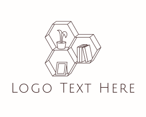 Interior Decor Shelf  logo design