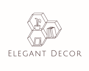 Interior Decor Shelf  logo design