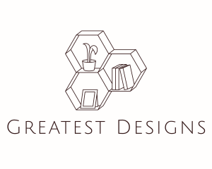 Interior Decor Shelf  logo design