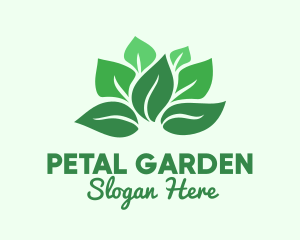 Bouquet Green Leaves logo design