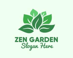 Bouquet Green Leaves logo design