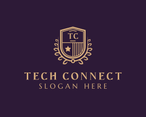 Wreath Shield College Education Logo