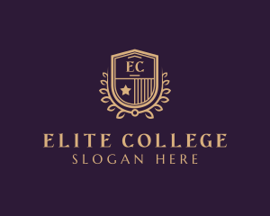 Wreath Shield College Education logo