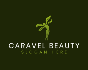 Woman Leaf Beauty logo design